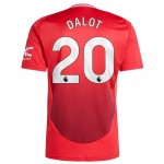 Günstige Fußballtrikots Manchester United Dalot 20 Heimtrikot 2024-25 Kurzarm